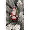 Wizardi 11.81" Santa with Christmas Tree Glass Ornament